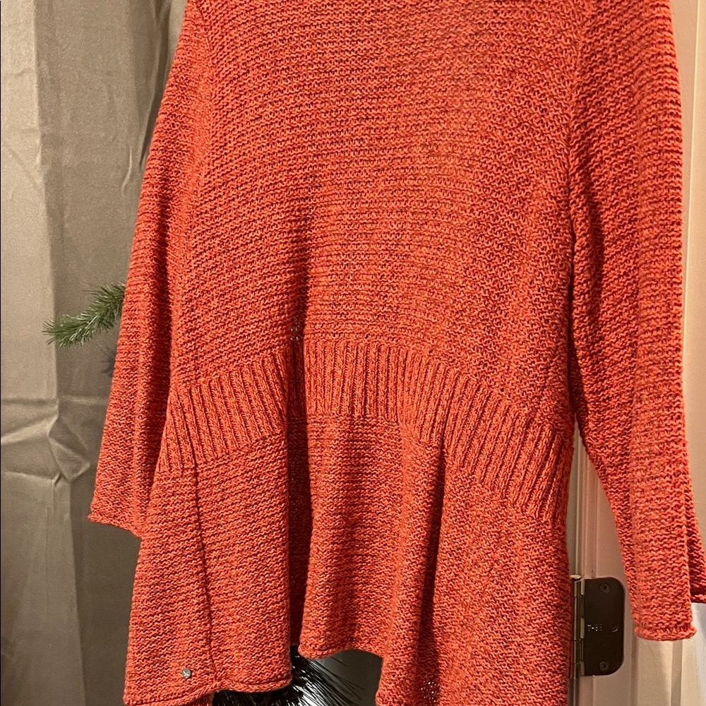 Eddie Bauer Vibrant Orange Women's Cardigan - Picture 4 of 8